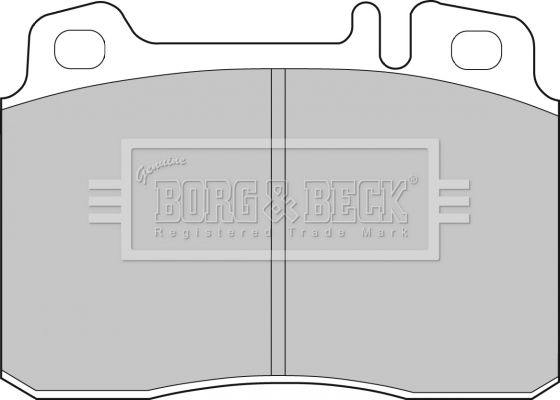 BORG & BECK Комплект тормозных колодок, дисковый тормоз BBP1492